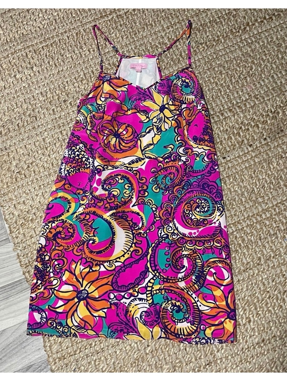 Lilly Pulitzer Colorful Paisley Floral Sundress Size S